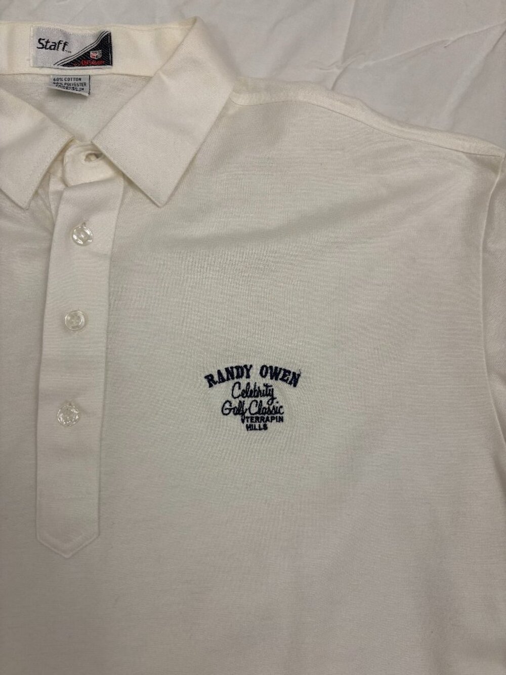 Vintage Randy Owen Celebrity Golf Classic Polo Wilson Staff Terrapin Hills L